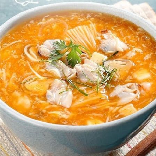 Soup nấm hải sản